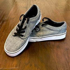 VANS grey/black EUC shoes size 3.5 Youth